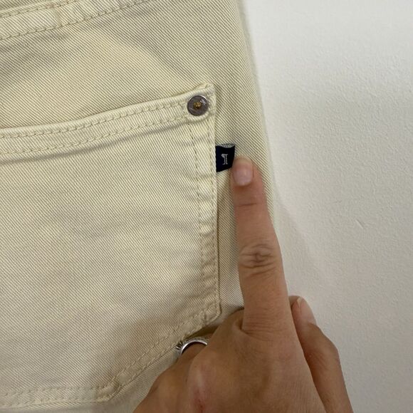 NEW Anthropologie Pilcro Jeans Womens 29 Beige High Rise Trouser Bootcut Denim - Picture 7 of 14